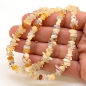 Ethiopian Opal 4-6mm Smooth Un-Cut Shape A Grade Gemstone Beads Lot - Total 2 Strands of 16 Inch.