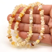 Ethiopian Opal 4-6mm Smooth Un-Cut Shape A Grade Gemstone Beads Lot - Total 2 Strands of 16 Inch.