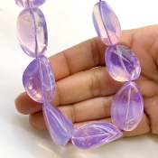 Lavender Quartz 18-31mm Smooth Nugget Shape AAA Grade Gemstone Beads Strand - Total 1 Strand of 18 Inch.