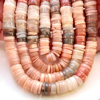 Multi Moonstone 10-12mm Smooth Wheel Shape AA Grade Gemstone Beads Strand - Total 1 Strand of 13 Inch.