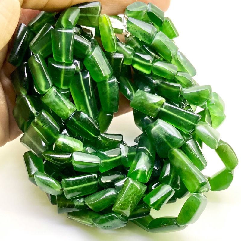 Serpentine 8-20mm Smooth Nugget Shape AA Grade Gemstone Beads Strand - Total 1 Strand of 19 Inch.