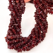 Amber 6-11mm Tumbled Chip Shape AA Grade Gemstone Beads Strand - Total 1 Strand of 18 Inch.
