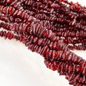 Amber 6-11mm Tumbled Chip Shape AA Grade Gemstone Beads Strand - Total 1 Strand of 18 Inch.