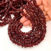Amber 6-11mm Tumbled Chip Shape AA Grade Gemstone Beads Strand - Total 1 Strand of 18 Inch.