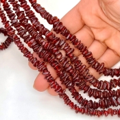 Amber 6-11mm Tumbled Chip Shape AA Grade Gemstone Beads Strand - Total 1 Strand of 18 Inch.