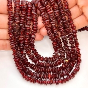 Amber 6-11mm Tumbled Chip Shape AA Grade Gemstone Beads Strand - Total 1 Strand of 18 Inch.