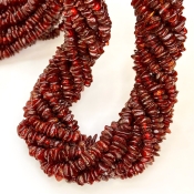 Amber 6-11mm Tumbled Chip Shape AA Grade Gemstone Beads Strand - Total 1 Strand of 18 Inch.