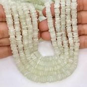 Green Aventurine 5-5.5mm Smooth Heishi Cube Shape A Grade Gemstone Beads Strand - Total 1 Strand of 16 Inch.