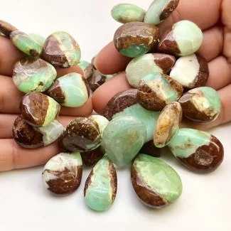 Chrysoprase 11-34mm Smooth Pear Shape A Grade Gemstone Beads Strand - Total 1 Strand of 13 Inch.