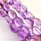 Brazilian Amethyst 13-21mm Smooth Nugget Shape AA Grade Gemstone Beads Strand - Total 1 Strand of 15 Inch.