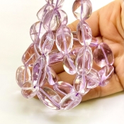 Pink Amethyst 13-24mm Smooth Nugget Shape AA Grade Gemstone Beads Strand - Total 1 Strand of 16 Inch.