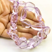 Pink Amethyst 13-24mm Smooth Nugget Shape AA Grade Gemstone Beads Strand - Total 1 Strand of 16 Inch.