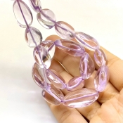 Pink Amethyst 13-24mm Smooth Nugget Shape AA Grade Gemstone Beads Strand - Total 1 Strand of 16 Inch.
