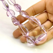 Pink Amethyst 13-24mm Smooth Nugget Shape AA Grade Gemstone Beads Strand - Total 1 Strand of 16 Inch.