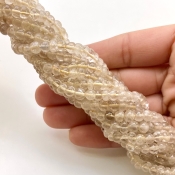 Golden Rutile 5-5.5mm Smooth Round Shape A Grade Gemstone Beads Lot - Total 14 Strands of 13 Inch.