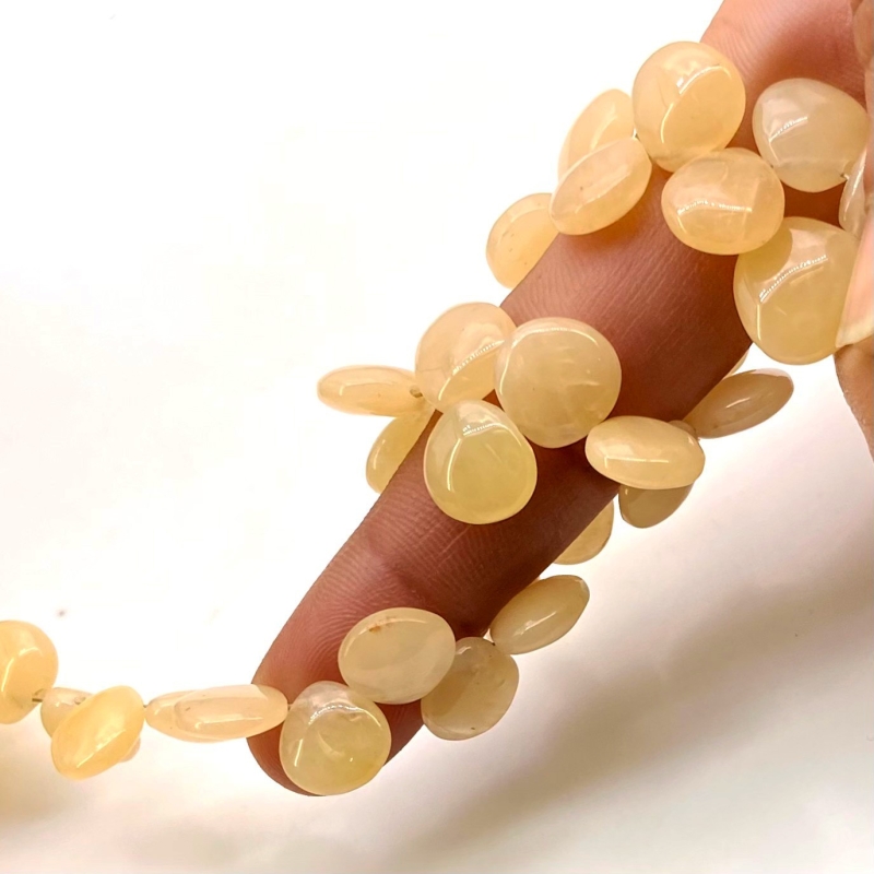 Agate 8-12mm Smooth Heart Shape A+ Grade Gemstone Beads Lot - Total 5 Strands of 8 Inch.