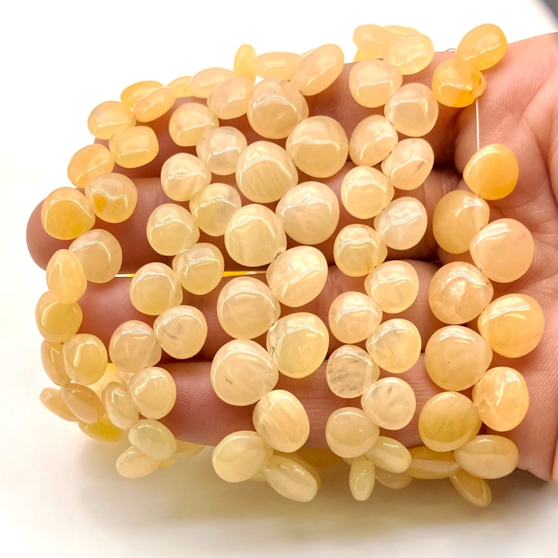 Agate 8-12mm Smooth Heart Shape A+ Grade Gemstone Beads Lot - Total 5 Strands of 8 Inch.