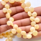 Agate 8-12mm Smooth Heart Shape A+ Grade Gemstone Beads Lot - Total 5 Strands of 8 Inch.