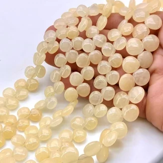 Agate 8-10mm Smooth Heart Shape A+ Grade Gemstone Beads Lot - Total 5 Strands of 8 Inch.