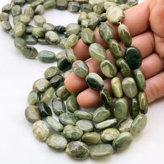 Cats Eye 11-16mm Smooth Oval Shape A Grade Gemstone Beads Lot - Total 8 Strands of 16 Inch.