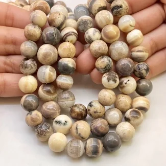 Agate 8.5-10mm Smooth Round Shape A Grade Gemstone Beads Lot - Total 8 Strands of 13 Inch.