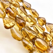 Beer Quartz 10-30mm Smooth Nugget Shape A Grade Gemstone Beads Lot - Total 4 Strands of 16 Inch.