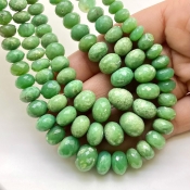 Chrysoprase 5.5-12mm Faceted Rondelle Shape AA Grade Gemstone Beads Strand - Total 1 Strand of 16 Inch.