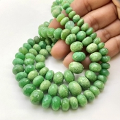 Chrysoprase 5.5-12mm Faceted Rondelle Shape AA Grade Gemstone Beads Strand - Total 1 Strand of 16 Inch.