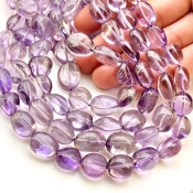 Brazilian Amethyst 10-13mm Smooth Nugget Shape AA Grade Gemstone Beads Strand - Total 1 Strand of 15 Inch.