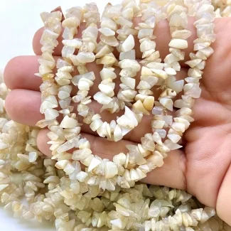 Agate 4-6mm Tumbled Chip Shape AA Grade Gemstone Beads Strand - Total 1 Strand of 34 Inch.