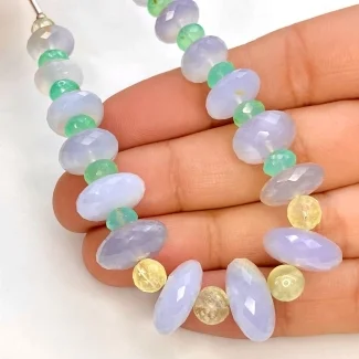 Multi Stones 5-15mm Faceted Mix Shape AA Grade Gemstone Beads Strand - Total 1 Strand of 7 Inch.