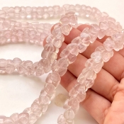 Rose Quartz 11mm Smooth Fancy Shape AA Grade Gemstone Beads Strand - Total 1 Strand of 8 Inch.