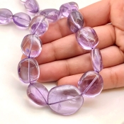 Brazilian Amethyst 13-23mm Smooth Nugget Shape AA Grade Gemstone Beads Strand - Total 1 Strand of 16 Inch.