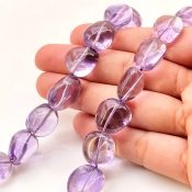 Brazilian Amethyst 13-23mm Smooth Nugget Shape AA Grade Gemstone Beads Strand - Total 1 Strand of 16 Inch.