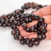 Smoky Quartz 7-10mm Briolette Onion Shape AAA Grade Gemstone Beads Strand - Total 1 Strand of 8 Inch.