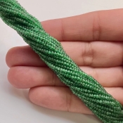 Emerald 2mm Smooth Rondelle Shape AA Grade Gemstone Beads Lot - Total 29 Strands of 4 Inch.