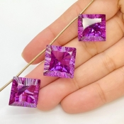 Lab Alexandrite 15-16mm  Square AAA Grade Matched Gemstone Beads Set - 159382