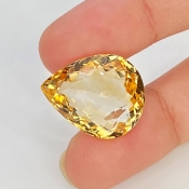 Citrine 21x17mm Faceted Pear AA Grade Loose Gemstone - 143628