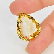 Citrine 21x17mm Faceted Pear AA Grade Loose Gemstone - 143628