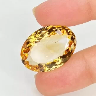  225.81 Carat Citrine 25x18mm Faceted Oval Shape AA Grade Loose Gemstone - Total 1 Pc.