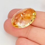 Citrine 23x16.5mm Faceted Oval AA Grade Loose Gemstone - 143701