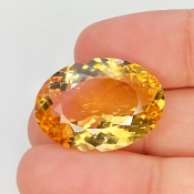 Citrine 23x16.5mm Faceted Oval AA Grade Loose Gemstone - 143701