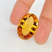 Citrine 25x18mm Faceted Oval AAA Grade Loose Gemstone - 158772