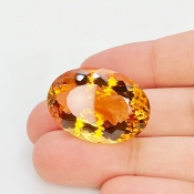 Citrine 25x18mm Faceted Oval AAA Grade Loose Gemstone - 158772