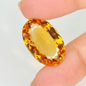 Citrine 21.5x14mm Faceted Oval AAA Grade Loose Gemstone - 158777