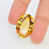 Citrine 23x16mm Faceted Oval AAA Grade Loose Gemstone - 158779