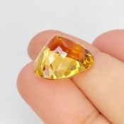 Citrine 17x15.5mm Faceted Heart AAA Grade Loose Gemstone - 158782