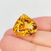 Citrine 17x15.5mm Faceted Heart AAA Grade Loose Gemstone - 158782