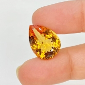 Citrine 17.5x13mm Faceted Pear AA+ Loose Gemstone - 159730
