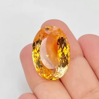  23.23 Cts. Citrine 23x16.5mm Faceted Oval Shape AA Grade Loose Gemstone - Total 1 Pc.
